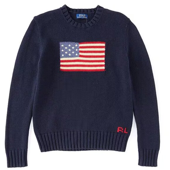 Ralph Lauren Flag Sweater - Boys XL - Picture 1 of 1